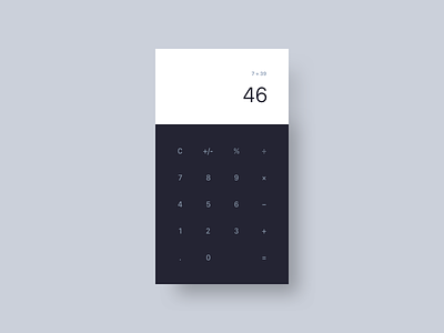 Calculator 004 app calculator daily dailyui interface minimal mobile ui ux