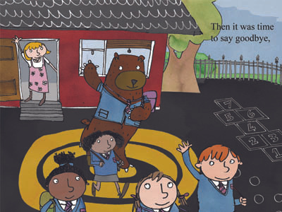 Goodbye Bear bear childrens book childrens story fishing illustration school
