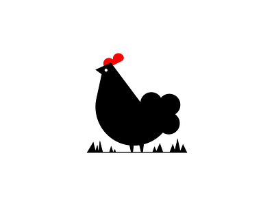 chicken chicken animal black chicken cock design illustration logo