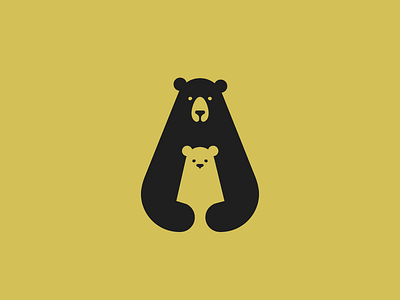 Mama Bear animal bear child design illustration logo mama minimal