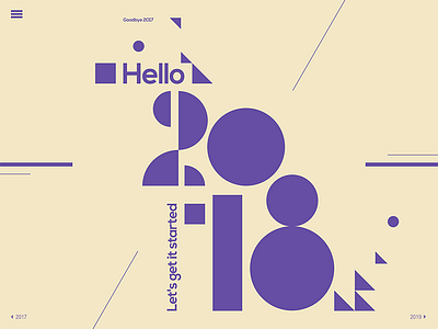 Hello Dribbble, Hello 2018