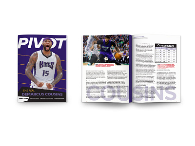 PIVOT magazine basketball design layout magazine publication