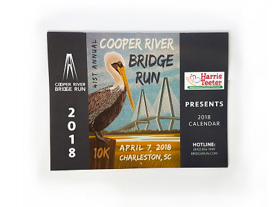 2018 Cooper River Bridge Run Calendar color design distribution layout publication