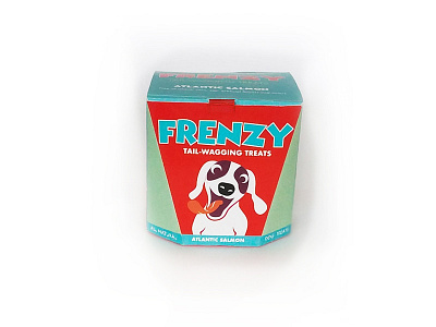 Frenzy: Atlantic Salmon advertising color design dog treats layout marketing package design