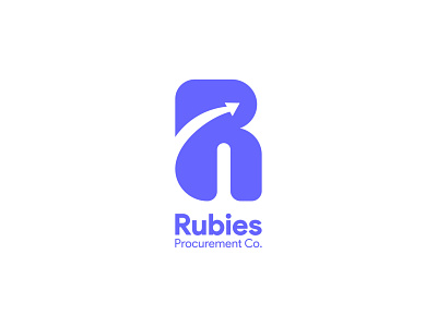 Rubies Procurement Co. Logo branding design icon identity lettering lettermark logistic logo minimal online procurement shipping travel travel agency typeface typography