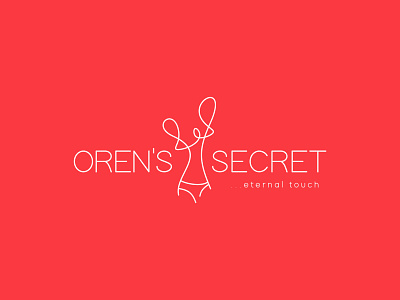 Oren's Secret Logo art branding design flat graphicdesign identity illustration ladies lettering lettermark line lingerie logo logodesign logotype minimal pantone typeface typography vector