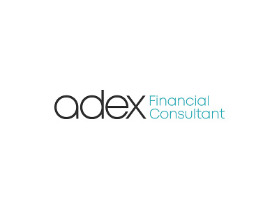 Adex Financial Consultant - Wordmark branding consultant design finance financial graphicdesign identity lettering lettermark logo minimal typeface typography wordmark