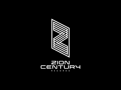 Zion Century Records Logo branding century design graphicdesign identity lettering lettermark logo minimal music record label typeface typography wordmark zion