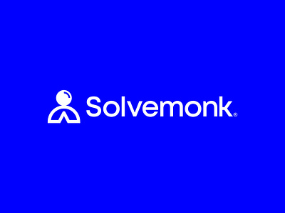 Solvemonk - Logo brand identity branding brandmark design enlightenment euruka icon ideas intelligence lettering lettermark logo meditation minimal monk school solve typography wordmark