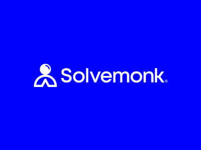 Solvemonk - Logo brand identity branding brandmark design enlightenment euruka icon ideas intelligence lettering lettermark logo meditation minimal monk school solve typography wordmark
