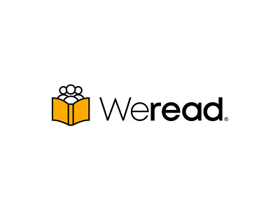 WeRead - Logo book bookclub branding design graphicdesign identity lettering lettermark logo minimal read typeface typography