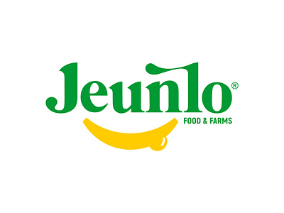 Jeunlo Food and Farms Logo agriculture agro branding farm flat food graphicdesign lettering lettermark logo minimal typeface typography