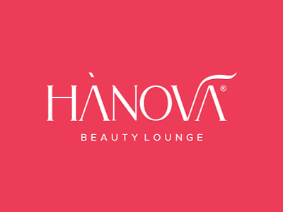 Hanova Beauty Lounge - Logotype beauty branding classy design elegant fashion identity lettermark logo luxury makeup minimal typeface typography