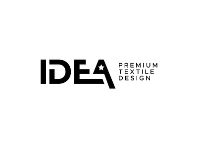 Idea Premium Textile Design Logo adire branding design flat identity lettermark logo minimal premium textile typeface typography wordmark