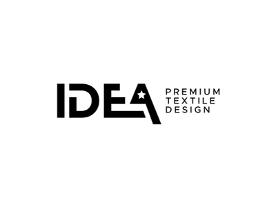 Idea Premium Textile Design Logo adire branding design flat identity lettermark logo minimal premium textile typeface typography wordmark