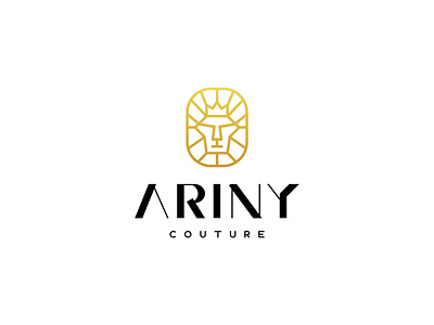 Ariny Couture branding design fashion fashion design icon identity lettermark logo minimal typography vector wordmark