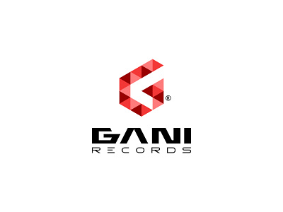 GANI RECORDS branding design identity label logo minimal music record typography