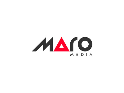 Maro Media branding design flat graphicdesign identity lettering lettermark logo media minimal typeface typography ui ux vector wordmark