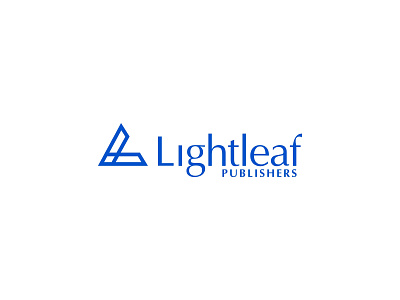 Lightleaf Publishers author book branding design flat graphicdesign icon identity illustration lettering lettermark logo logomark minimal minimalist publisher typeface typography