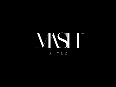 Mash Stylz branding design designer fashion fashion brand graphicdesign identity lettering lettermark logo minimal style typeface typography wordmark