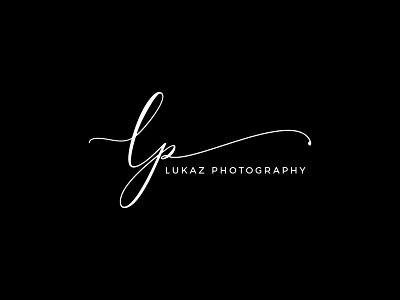 Lukaz Photography Signature Logo black branding custom custom lettering design identity lettering lettermark logo minimal photograhy photography logo signature signature logo typography