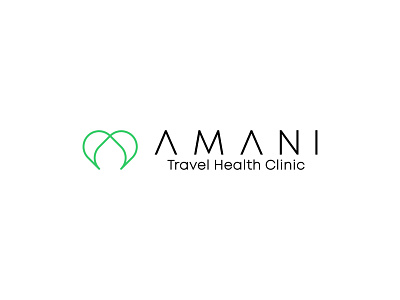 Amani Travel Health Clinic Logo app branding clinic design health healthcare healthy icon identity logo logo design logos logotype minimal travel typography vector