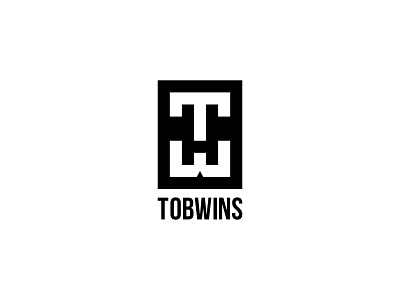 TOBWINS Global Enterprises block branding design flat icon identity lettering logo minimal printing typography vector