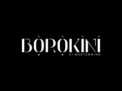 Borokini By Mastermind Logo african branding fashion graphicdesign identity illustration lettering logo luxury minimal typeface typography vector