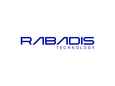 Rabadis Technology branding customtype design identity lettering logo minimal tech technology typeface typography vector web