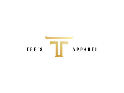 Tee's Apparel Logo apparel logo branding design fashion fashion brand graphicdesign identity lettering lettermark logo logomark luxury minimal typeface typography