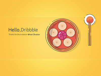 Hello Dribbble! debut dribbble first shot hello ui