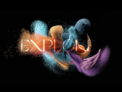 'Explore' cg typogaphy