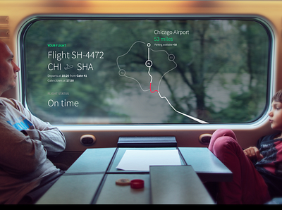 Smart Display / Train design digital digital display future hmi in flight entertainment interactive interface screen technology train transparent oled ui user interface window