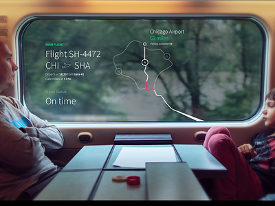 Smart Display / Train design digital digital display future hmi in flight entertainment interactive interface screen technology train transparent oled ui user interface window