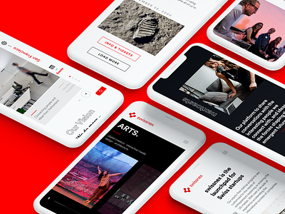 Swissnex.org Site design interactive interface ui user interface web design