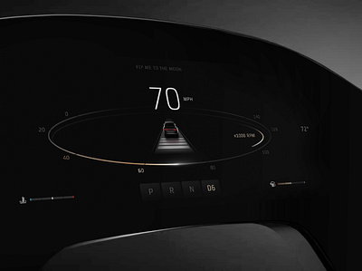 Digital Car Dash : HMI & Cluster UI automotive car design hmi interactive interface ui