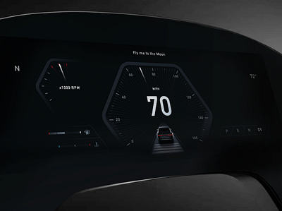 Digital Car Dash : HMI & Cluster UI automotive car design hmi interactive interface ui