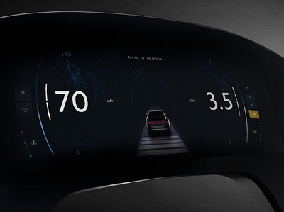 Digital Car Dash : HMI & Cluster UI automotive car design hmi interactive interface ui