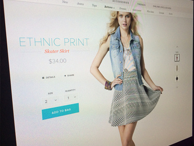 Fashion / eCommerce ecommerce fashion product detail page