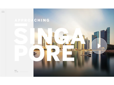 Location : Singapore singapore typography ui