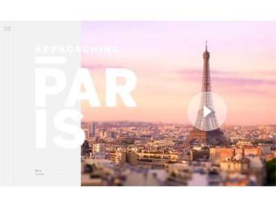 Location : Paris paris typography ui