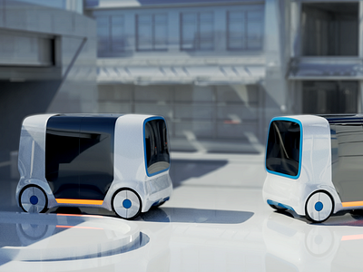 Autonomous pod / vehicle concept automotive autonomous autonomy car hmi
