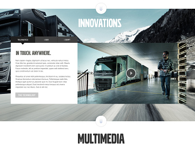 Volvo Trucks Global Website automotive car design interactive interface ui website