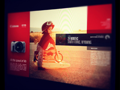 Canon website graphics canon icons interface photography surf ui web design