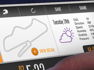 McLaren UI Explorations... data visualisation infographics interactive ipad iphone racing supercar telemetry