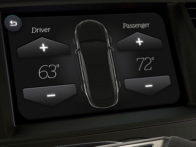 Conceptual interface / Automotive automotive car design digital dashboard hmi interactive interface ui