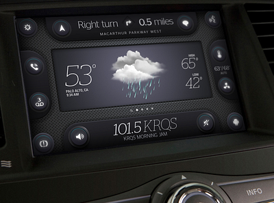 Conceptual interface / Automotive automotive car design digital dashboard hmi interactive interface ui