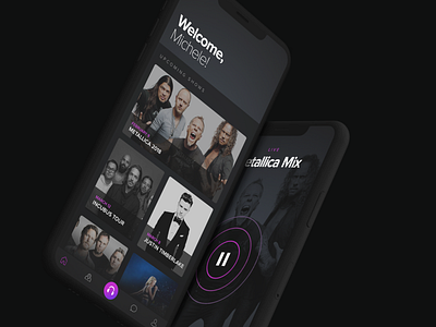 Mixhalo : Live Audio app design interactive interface ios music music app ui