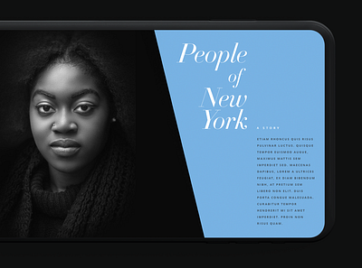 Manhattan Stories design editorial design interactive interface ui