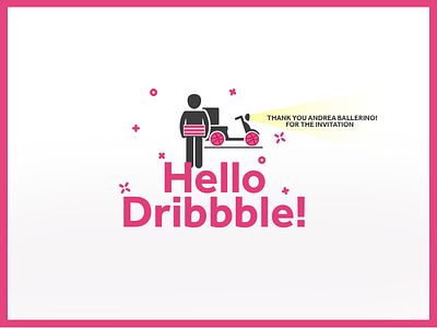 Hello Dribbble! brasil debut dribbble first shot hello invitation italy thanks